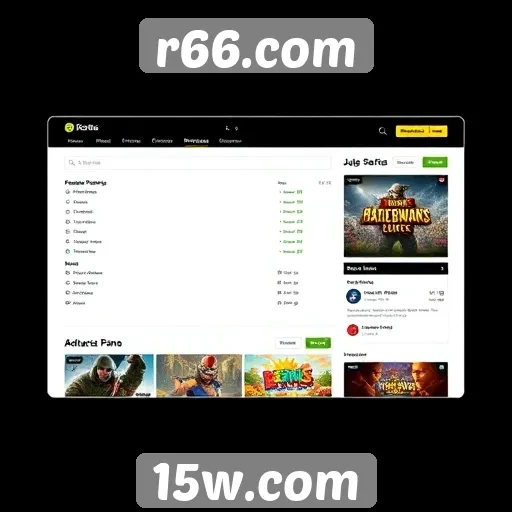 Interface e usabilidade do r66.com